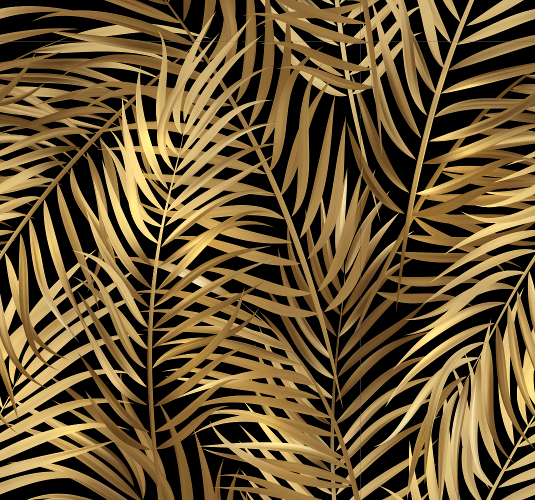 Golden leaves nature vinyl carpet - TenStickers
