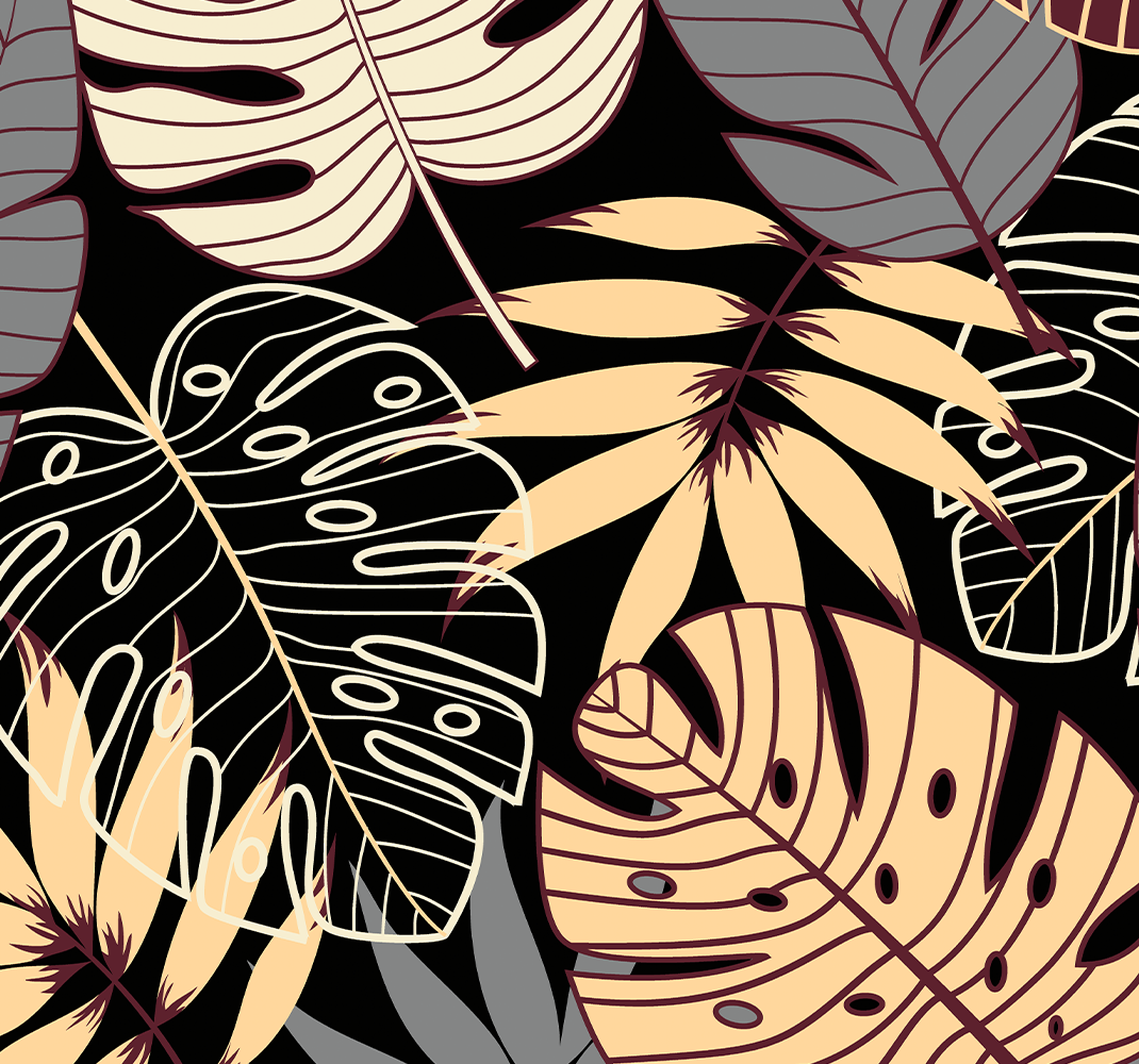 Nature vinyl carpet tropical jungle wallpaper - TenStickers