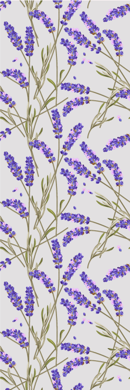 Nature vinyl carpet provencal lavender design - TenStickers