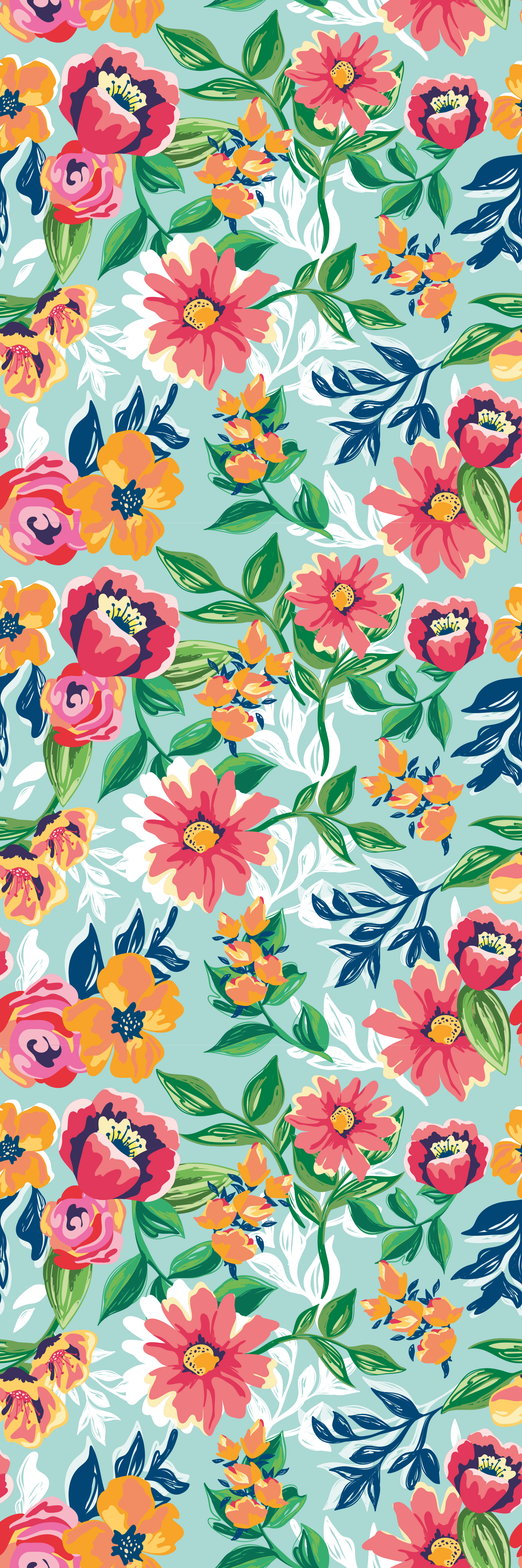 Nature vinyl carpet with vibrant animal design - TenStickers