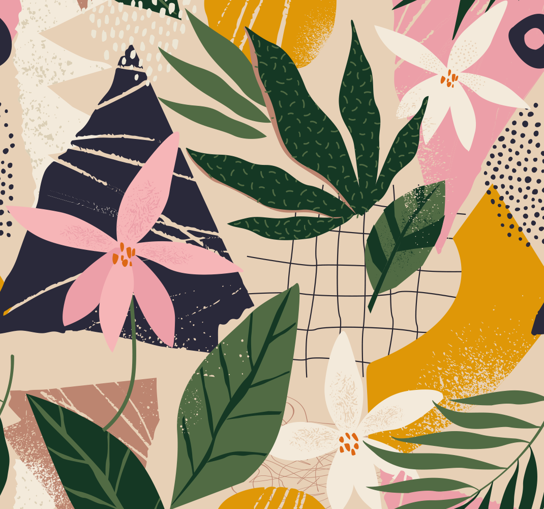 Nature vinyl carpet a garden at home - TenStickers