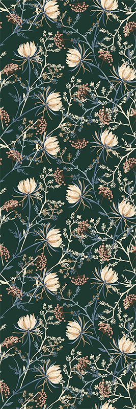 Nature vinyl carpet in 'restore emerald' style - TenStickers
