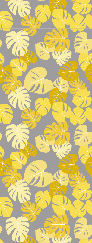 Nature vinyl carpet pantone monstera leaf print - TenStickers