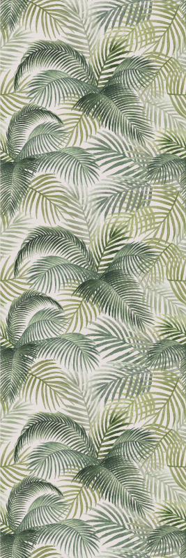 Nature vinyl carpet wild green leaves design - TenStickers