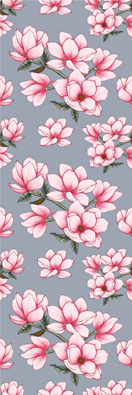 Three beautiful magnolia flowers nature vinyl carpet - TenStickers