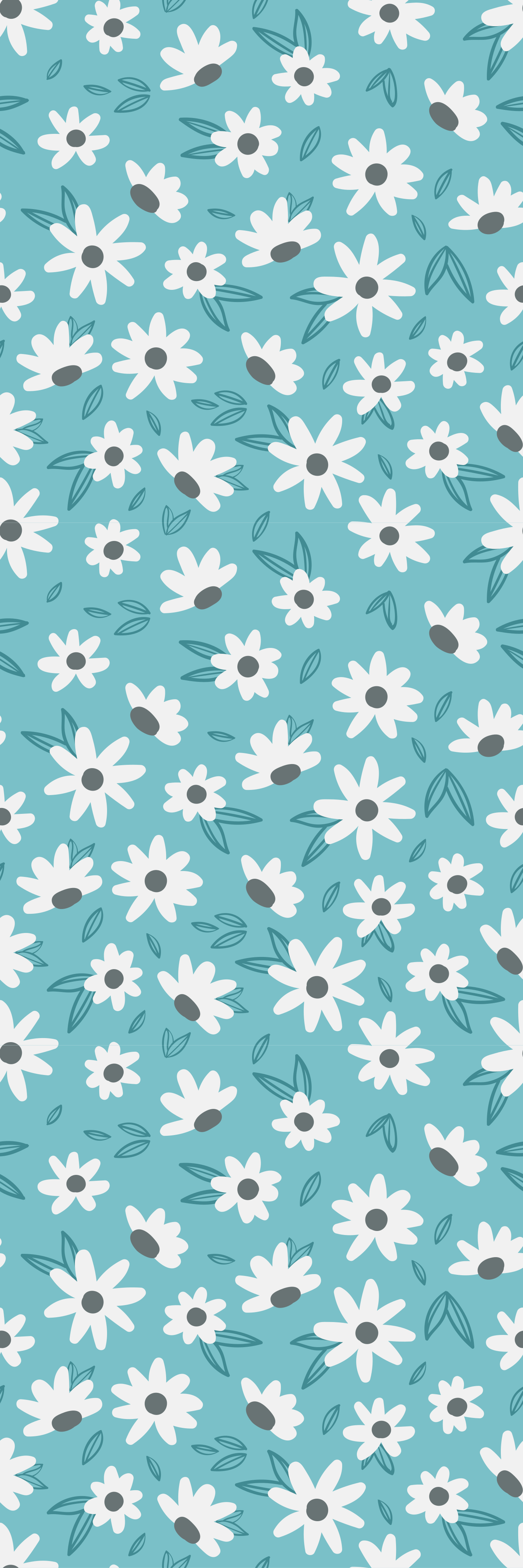 Nature vinyl carpet granny chic floral design - TenStickers