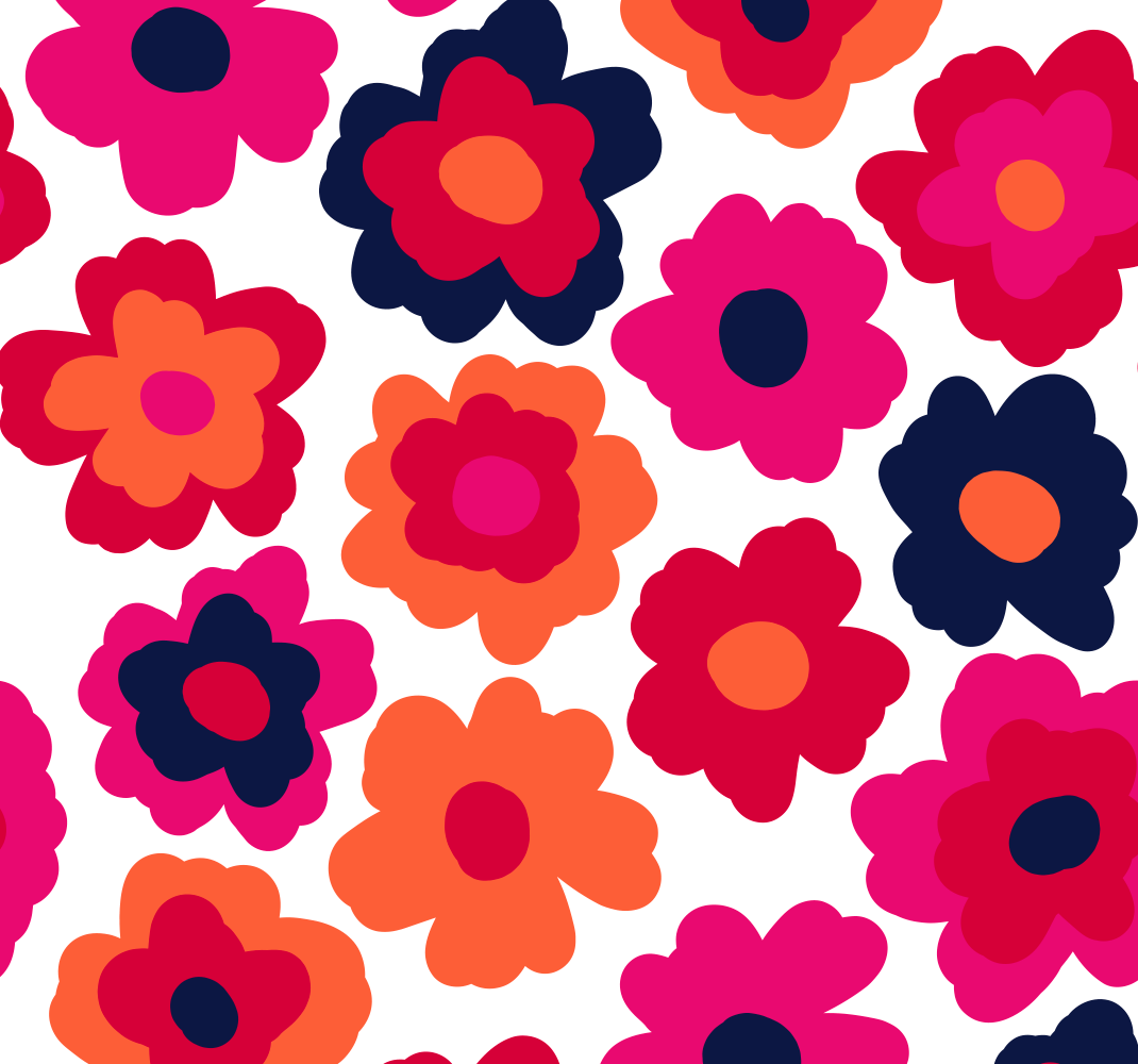 Nature vinyl carpet red poppy - TenStickers
