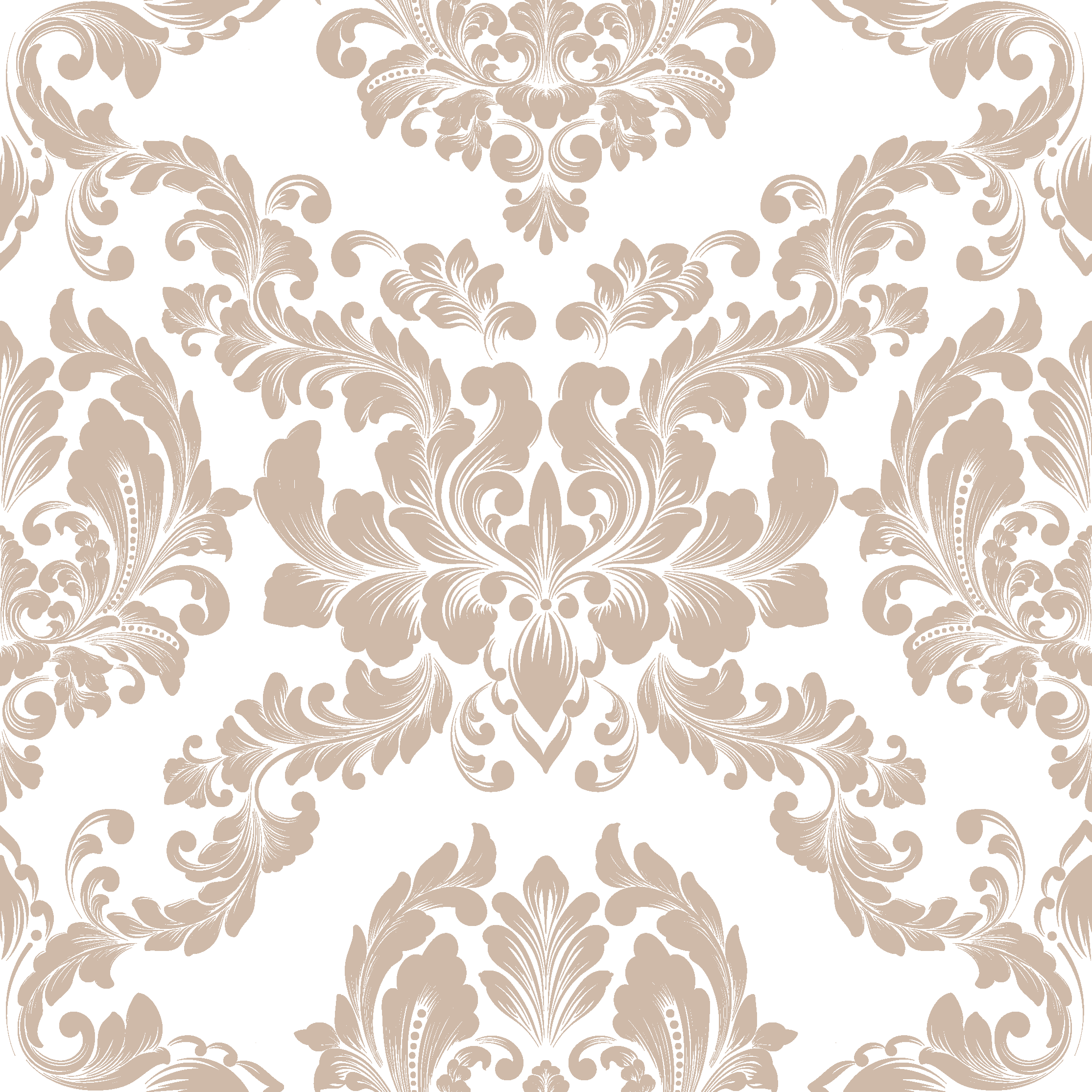 Vintage vinyl carpet with damask design - TenStickers