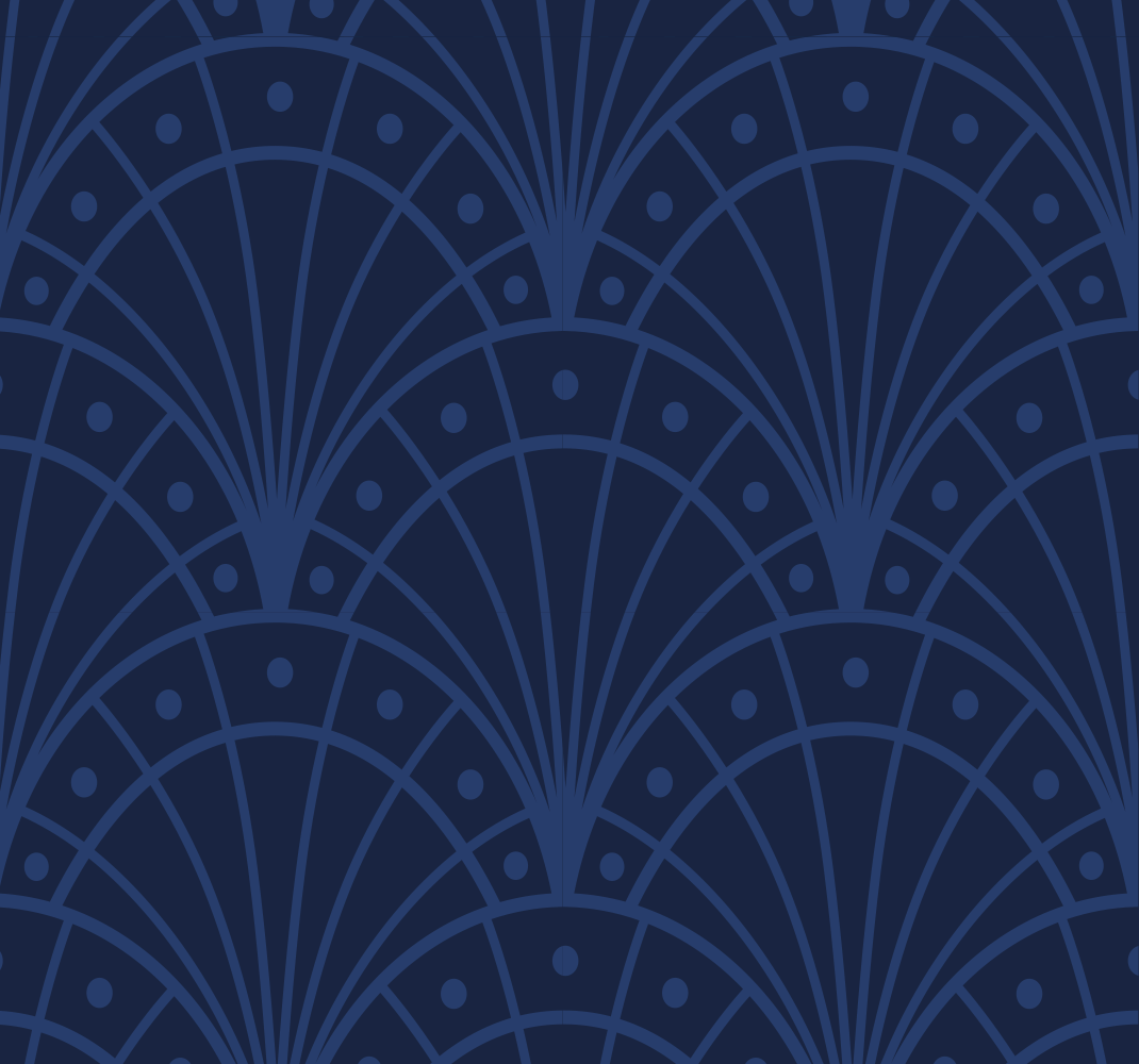 Vintage vinyl carpet in navy blue art deco - TenStickers