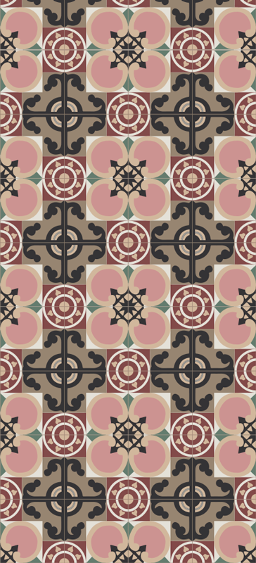 Vintage vinyl carpet toledo tiles design - TenStickers