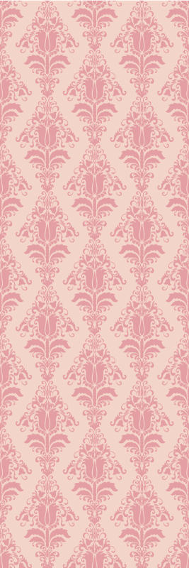Vintage vinyl carpet french provincial pink floral - TenStickers