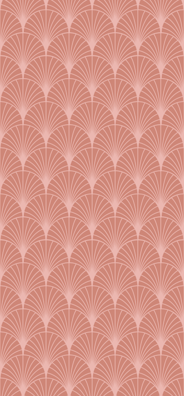 Vintage vinyl carpet with rose gold palm design - TenStickers