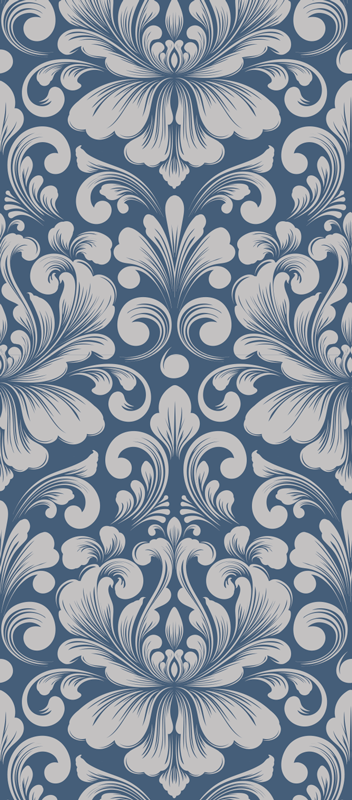 Vintage vinyl carpet classic damask pattern - TenStickers