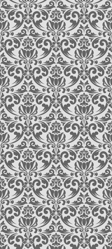 Vintage vinyl carpet abstract damask design - TenStickers