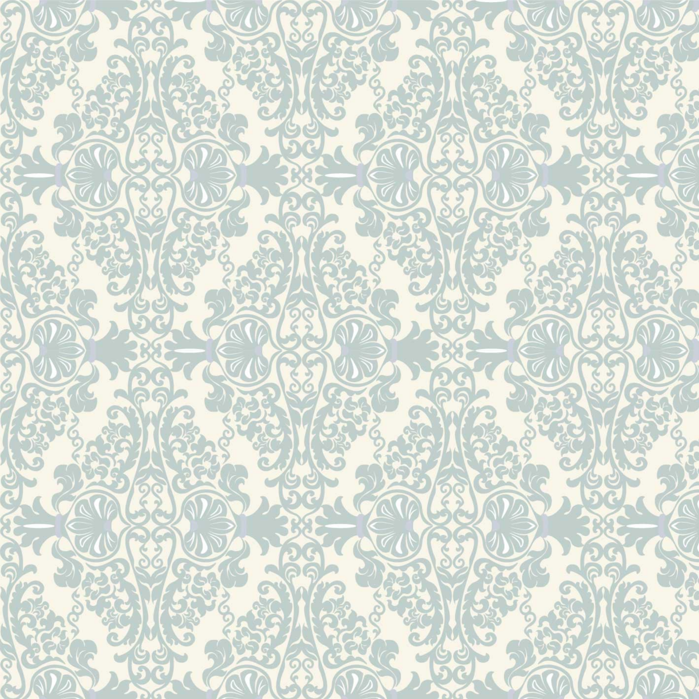 Vintage vinyl carpet in green pattern - TenStickers