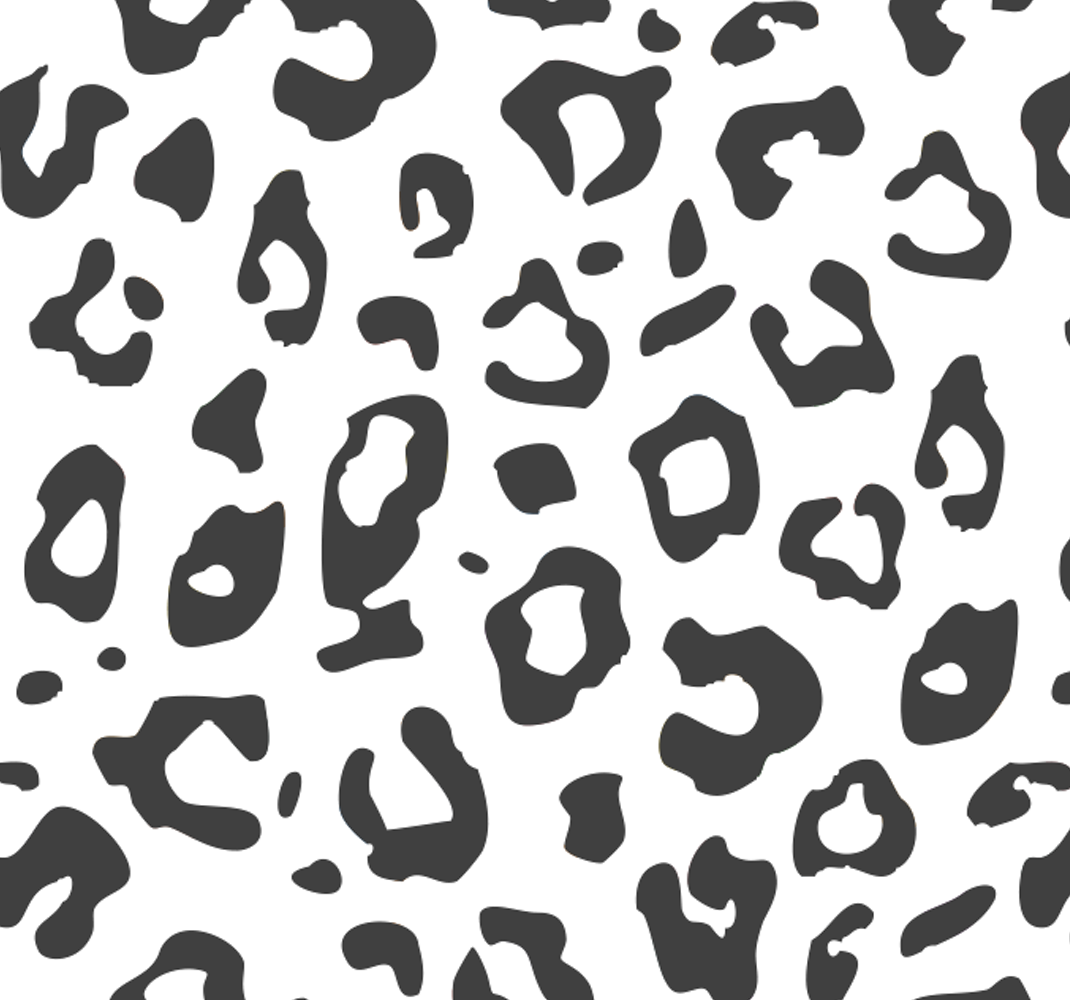Black leopard animal vinyl carpet - TenStickers