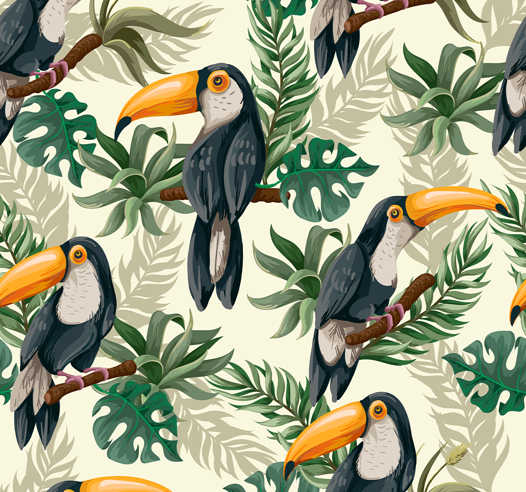 Jungle animal vinyl carpet - TenStickers
