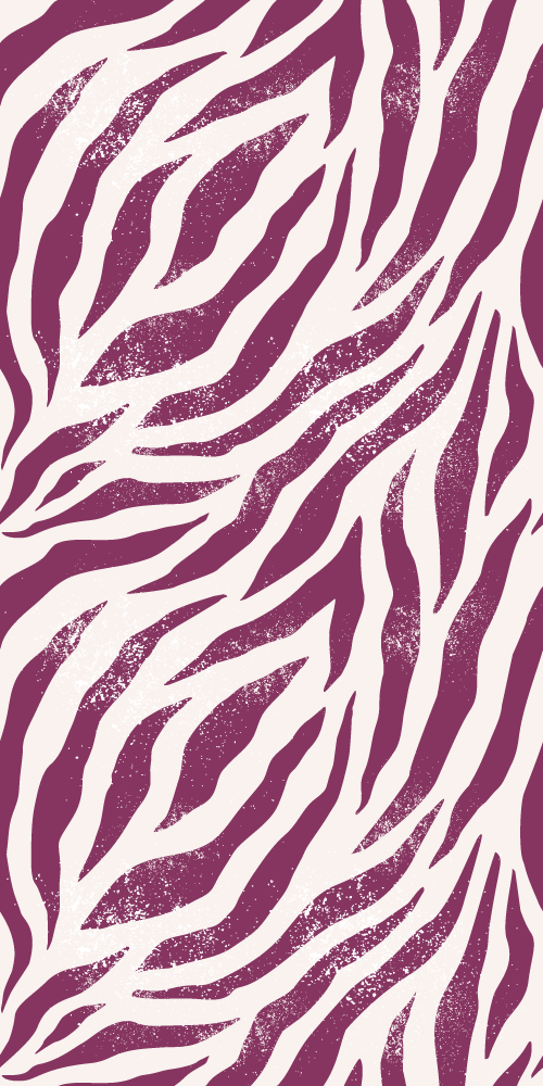 Animal vinyl carpet in purple and white zebra pattern - TenStickers