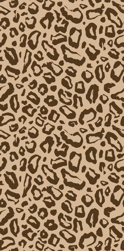 Animal vinyl carpet with big and small leopard spots - TenStickers