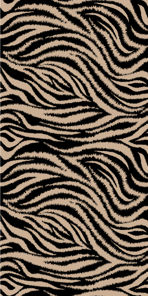 Animal vinyl carpet zebra striped design - TenStickers