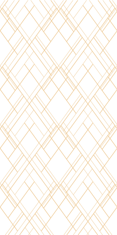 Modern vinyl carpet with golden abstract lines - TenStickers