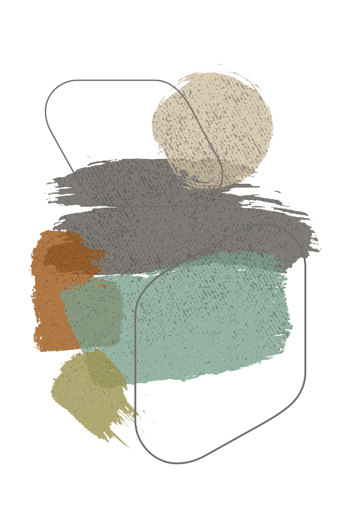 Modern vinyl carpet color spots - TenStickers