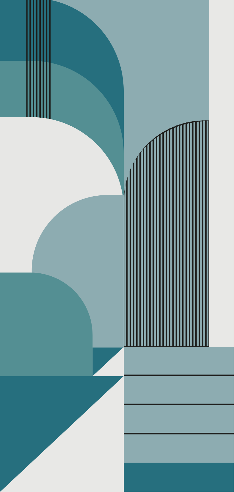 Modern vinyl carpet in blue geometric urban design - TenStickers