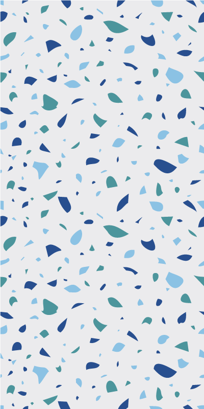 Texture vinyl carpet in blue tones terrazzo - TenStickers