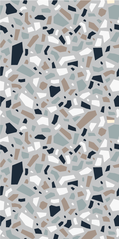 Texture vinyl carpet in neutral terrazzo pattern - TenStickers
