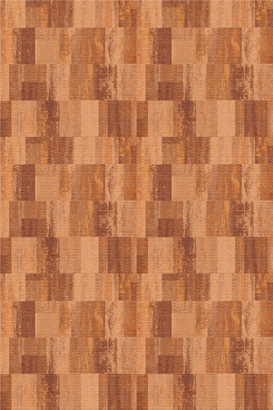 Texture vinyl carpet terracotta squares design - TenStickers