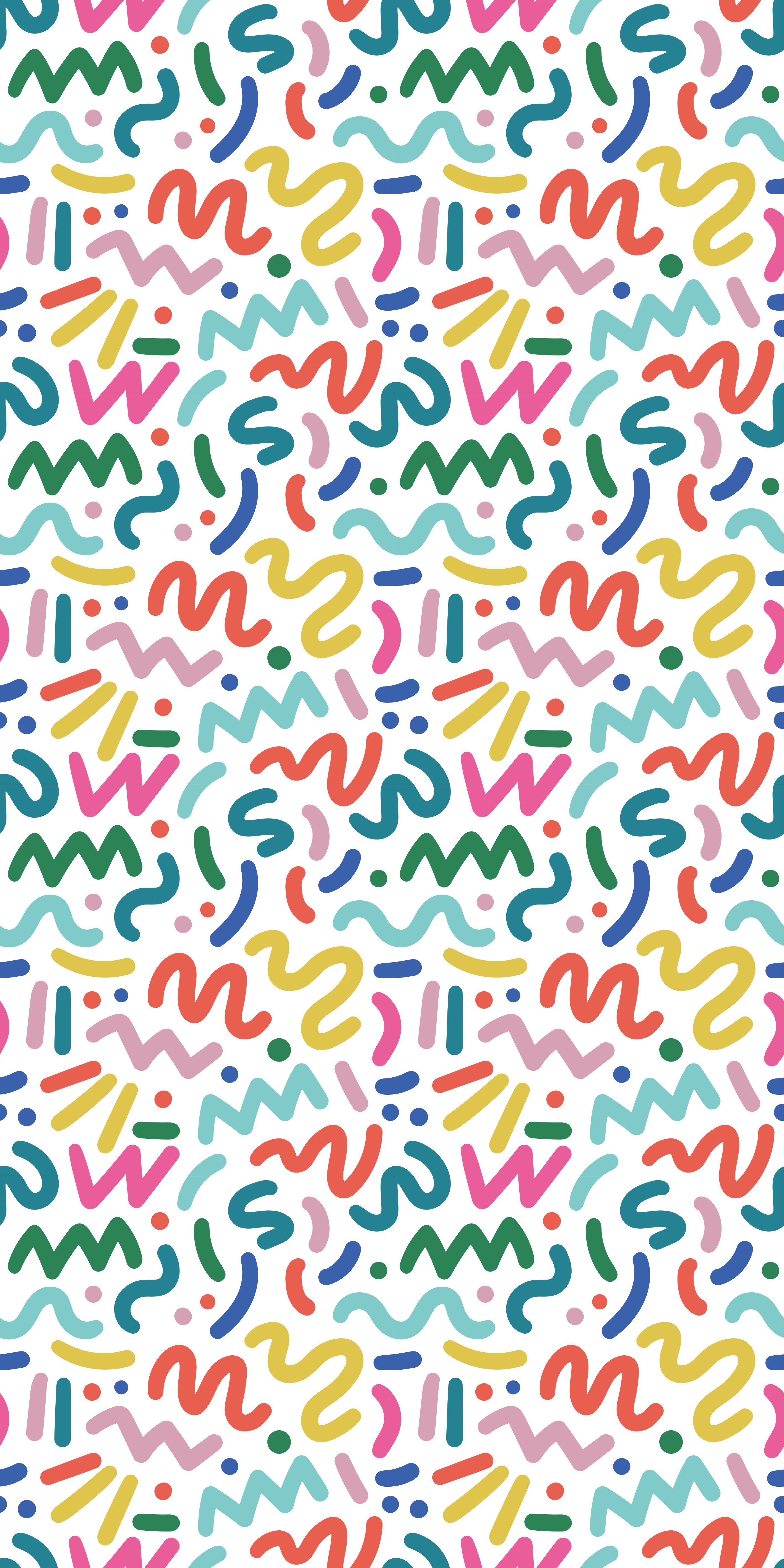 Texture vinyl carpet in abstract colored shapes - TenStickers