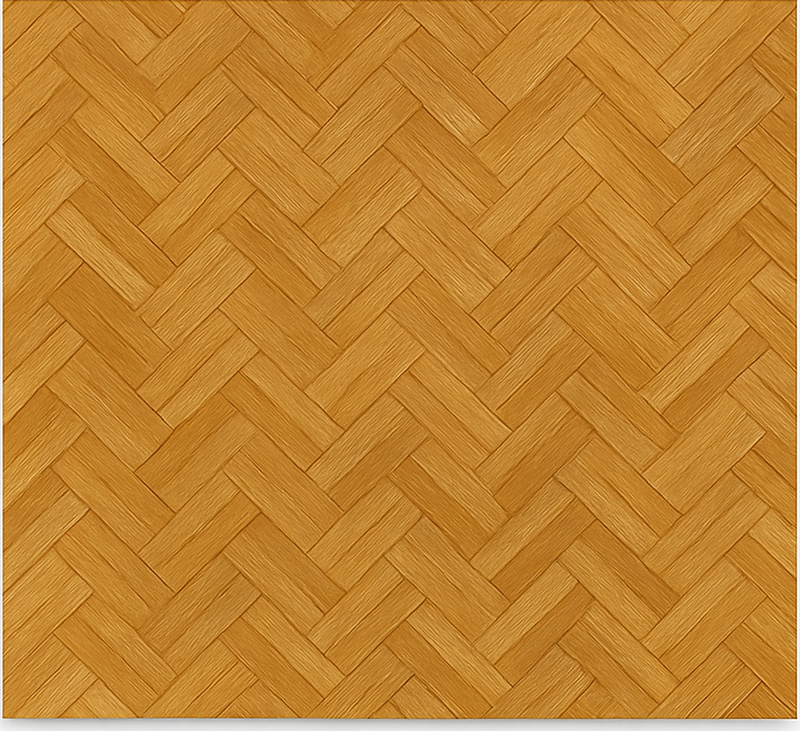 Texture vinyl carpet interlocking oak parquet design - TenStickers