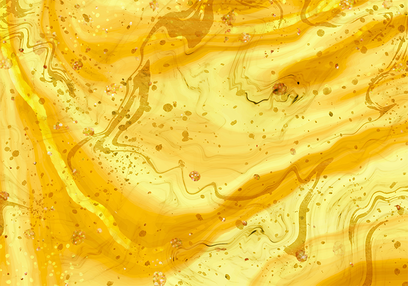 Texture vinyl carpet yellow liquid marbles gold splatter - TenStickers