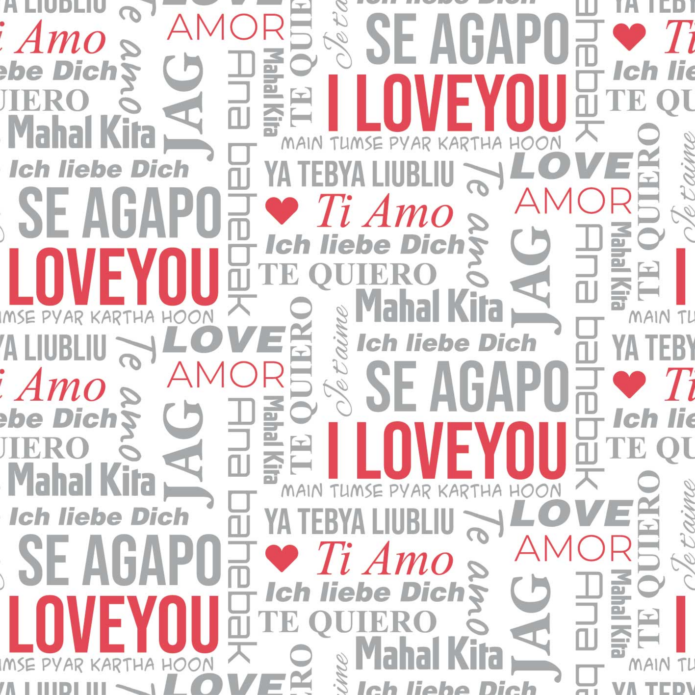 Custom vinyl carpet je t'aime - TenStickers