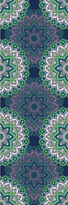 Vintage vinyl carpet stained glass mandala - TenStickers