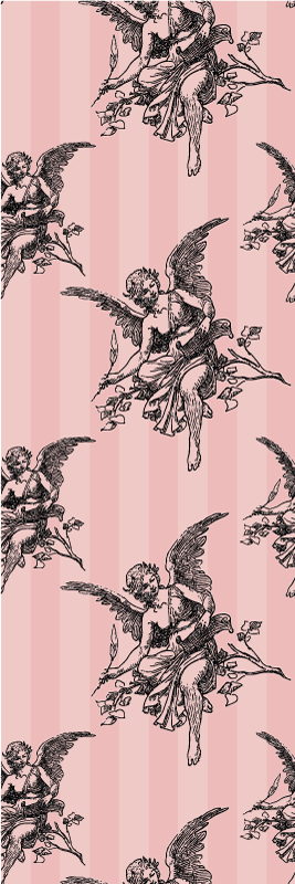 Vintage vinyl carpet toile de jouy pattern design - TenStickers