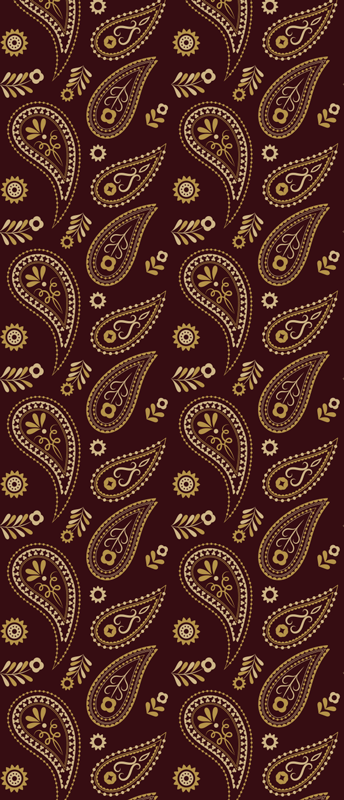 Vintage vinyl carpet with timeless indian design - TenStickers