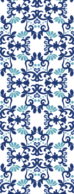Vintage vinyl carpet classic vintage damask design - TenStickers