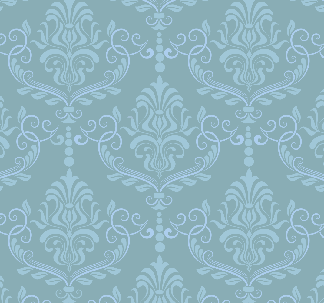 Vintage vinyl carpet in baroque style - TenStickers
