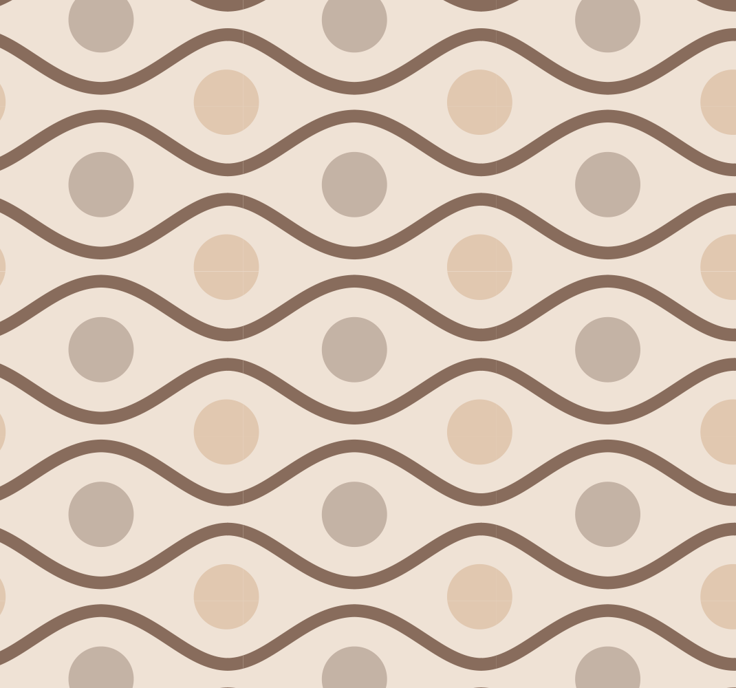 Vintage vinyl carpet in 70s beige style - TenStickers