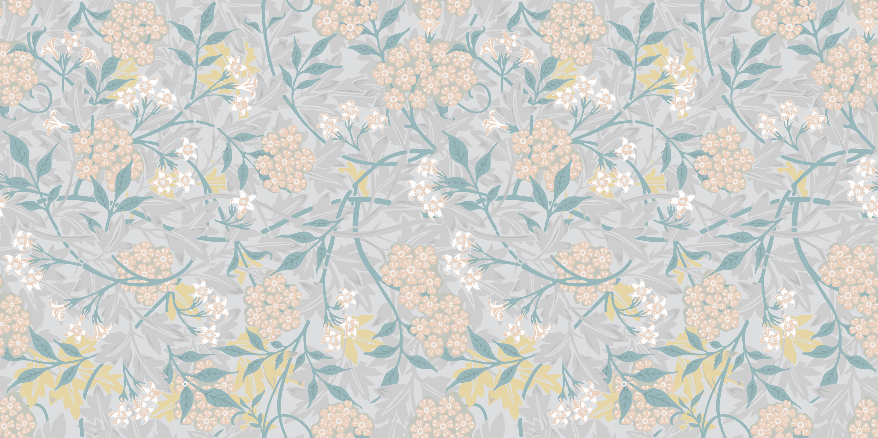 Vintage vinyl carpet with 80s elegant floral design - TenStickers