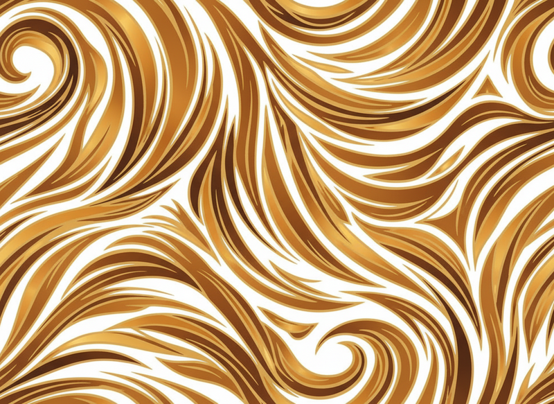 Vintage vinyl carpet golden fur design - TenStickers