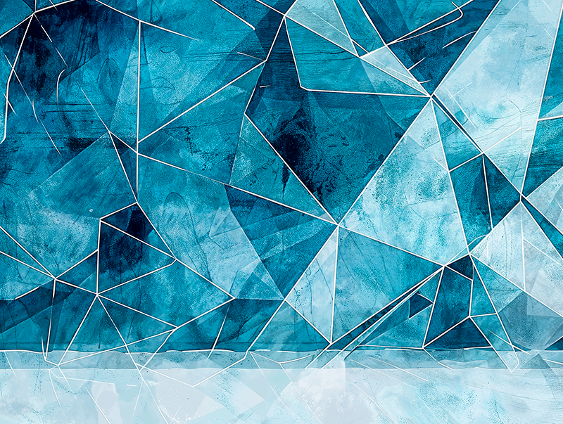 Fractured azure texture vinyl carpet - TenStickers