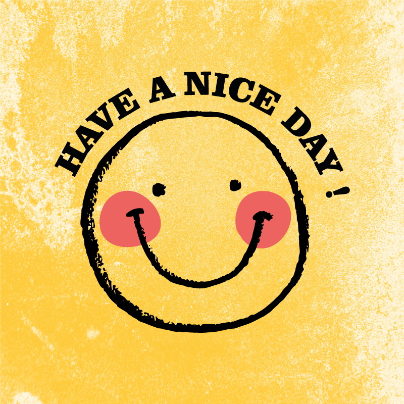 Custom vinyl carpet with a cheerful smiley face design - TenStickers