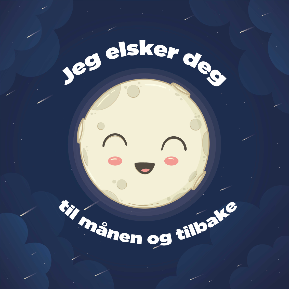 Custom vinyl carpet i love you to the moon - TenStickers