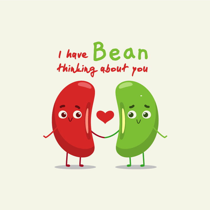 Custom vinyl carpet with a humorous bean quote - TenStickers