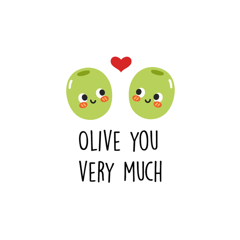 Custom vinyl carpet with a funny olive quote - TenStickers
