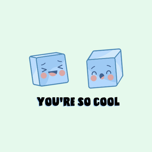 Custom vinyl carpet you're so cool ice cubes - TenStickers