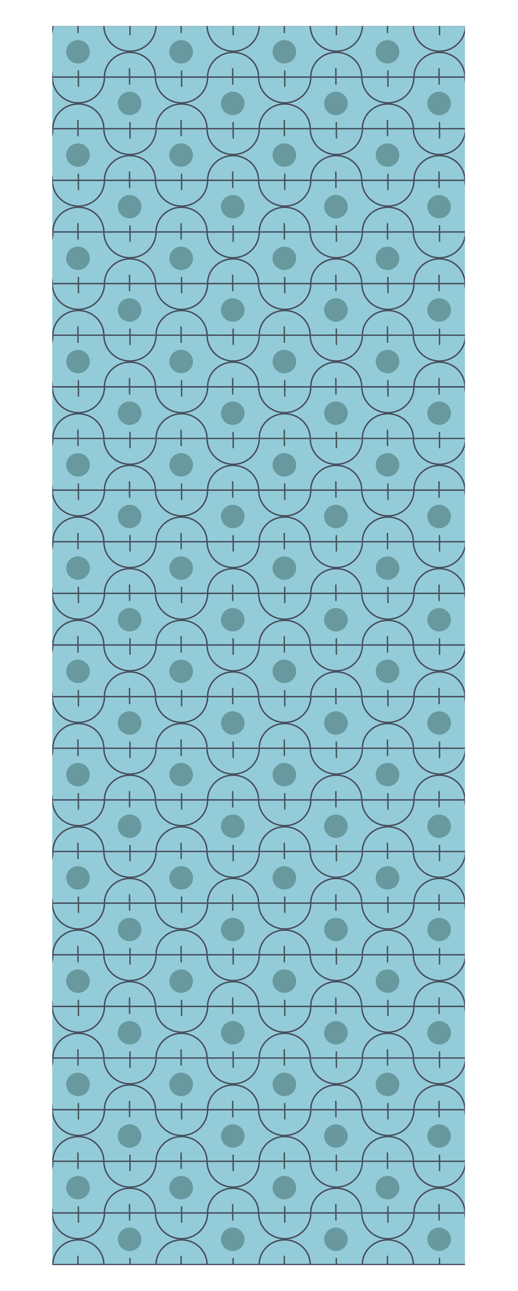 Texture vinyl carpet with blue geometric pattern - TenStickers