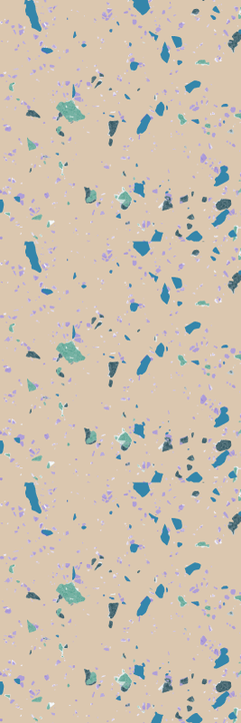 Texture vinyl carpet colorful terrazzo stone - TenStickers
